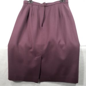 Pendleton 100% virgin wool purple pencil skirt USA